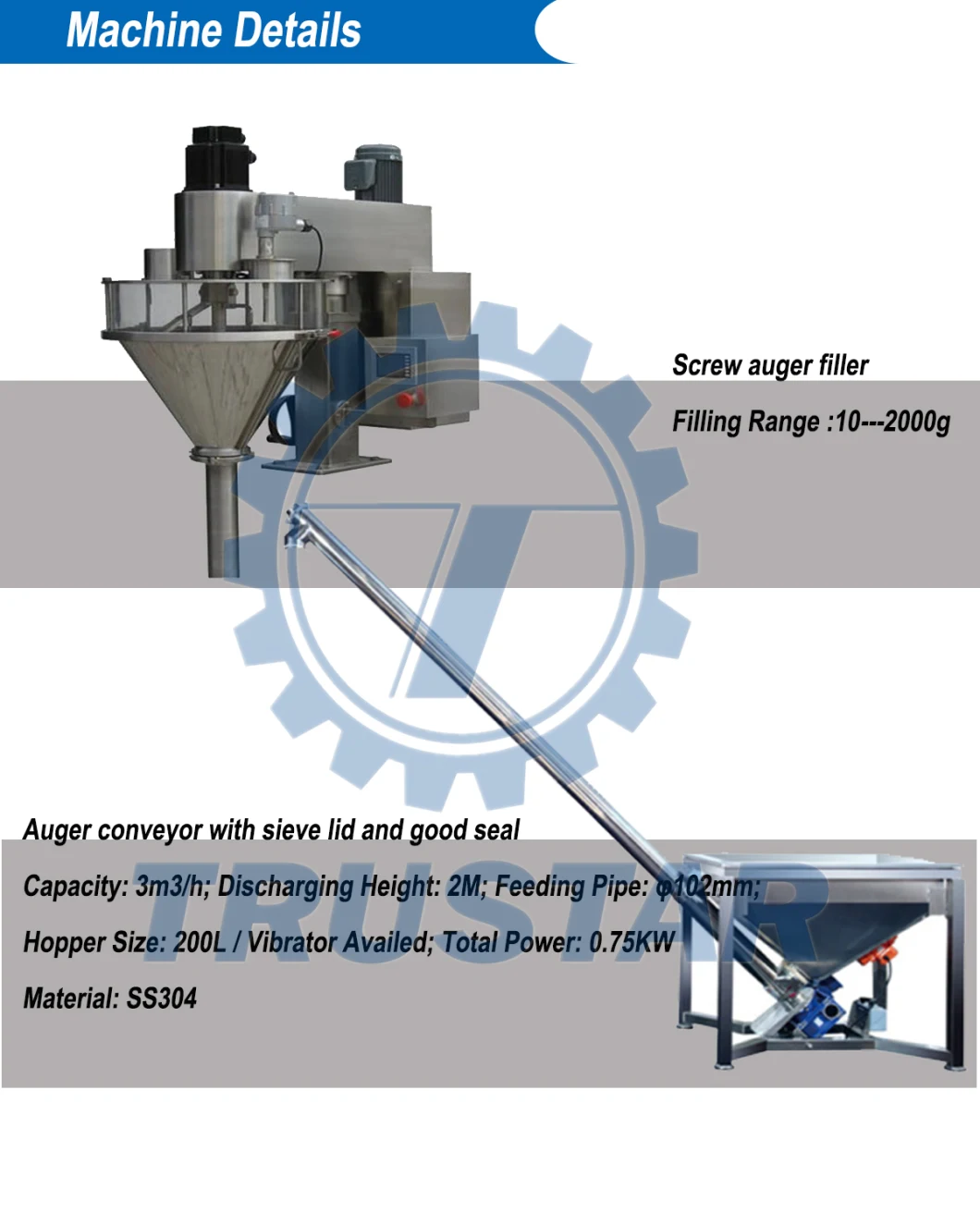 Vertical Pouch Packing Sealing Machine Vertical Packaging Machine for Powder Granules Beans Chips