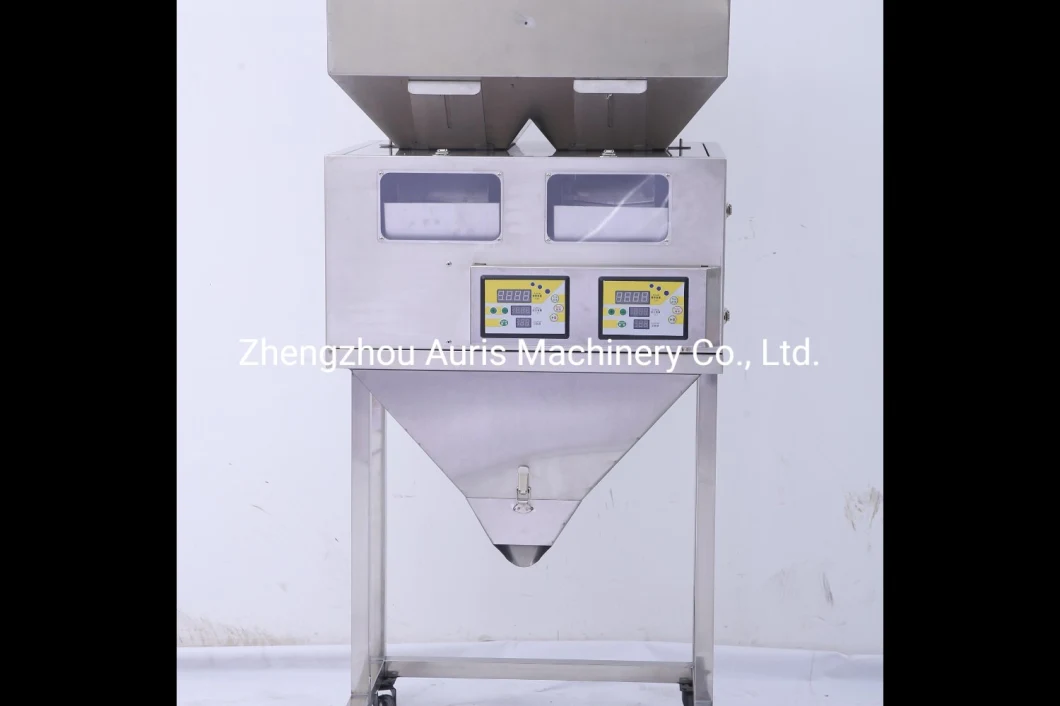 Semi Auto Double Weighing Powder Tea Leaf Granule Chilli Coffee Powder Filling Packing Machine
