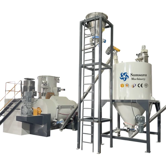 PVC Additives Auto Weiging Batching Dosing Machine Mixing System for PVC Pipe Extruder Line
