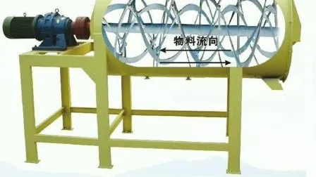 Horizontal Screw Mixer for Powder and Fluid