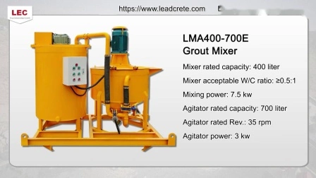 Lma750-1500e Turbo Grout Mixer Agitator