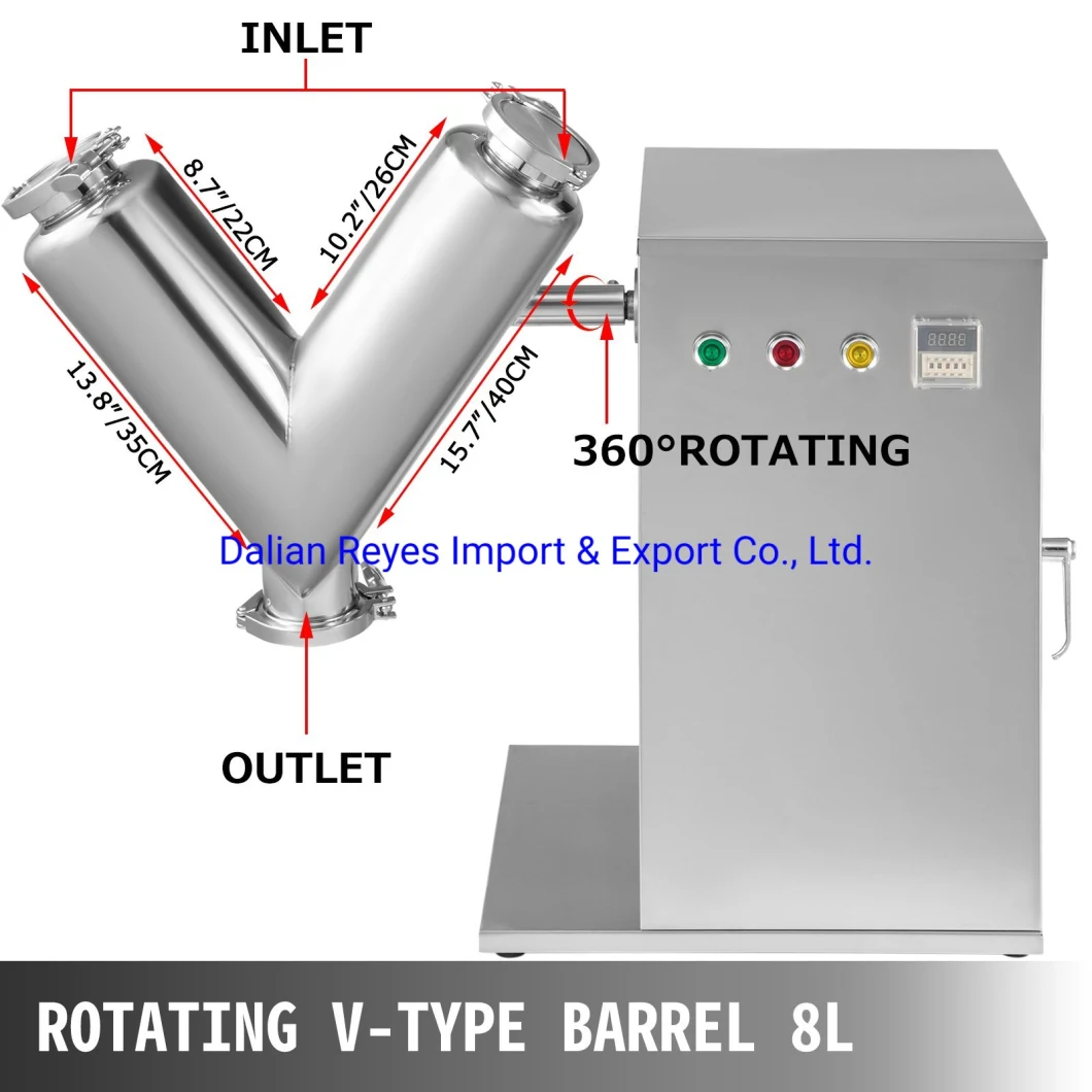 Food Granule Mixing Machine / V Type Powder Blender / V-Shape Protein Mixer